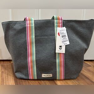 Wildfox Women's Jersey Tote Sac NWT, Dark Grey 100% Polyester